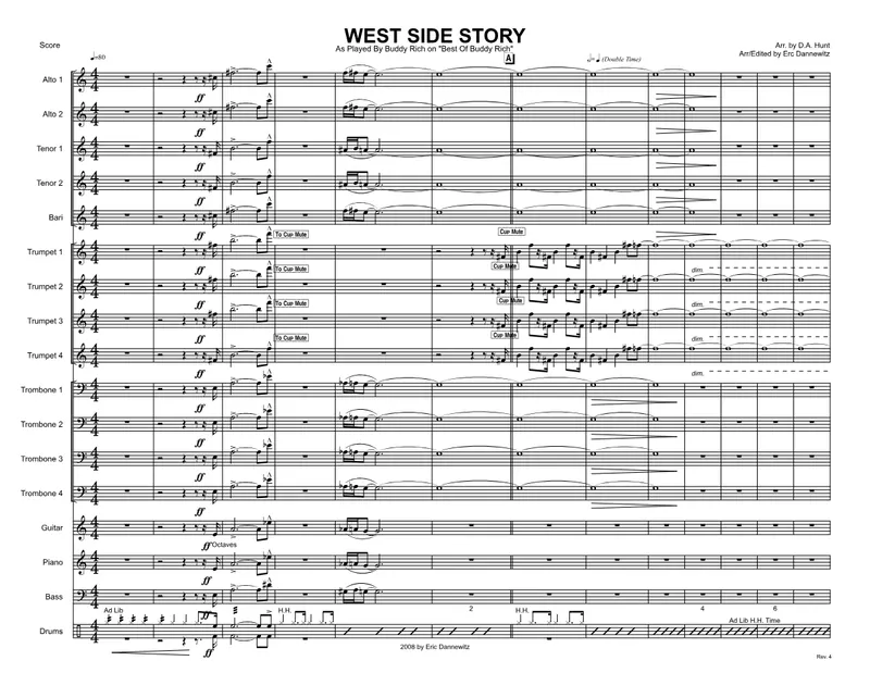 West Side Story Medley score preview