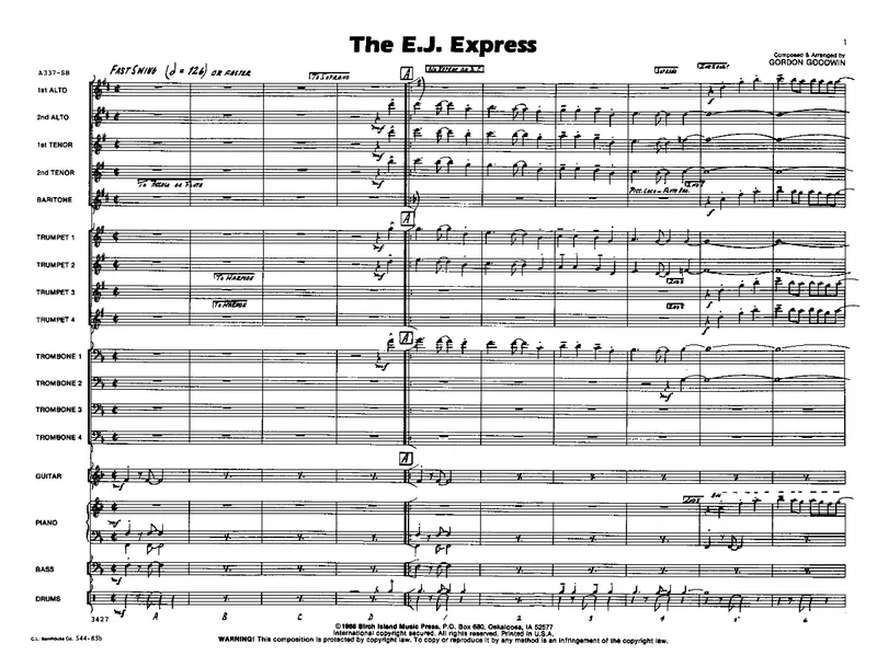 The E. J. Express score preview