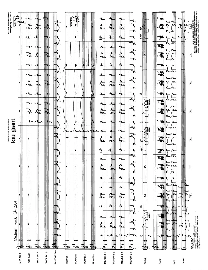 Theme From Lou Grant score preview