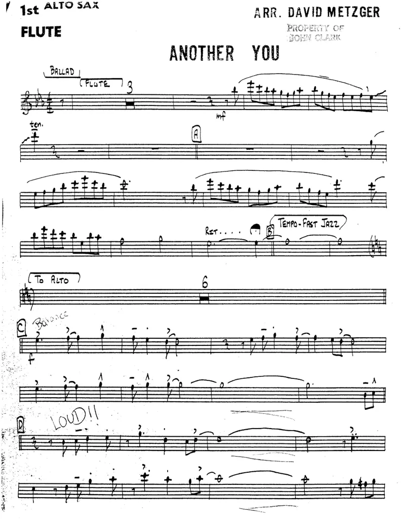 There Will Never Be Another You score preview