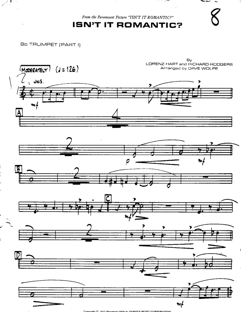 Isn't It Romantic score preview