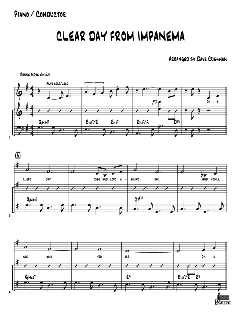 Clear Day From Impanema score preview