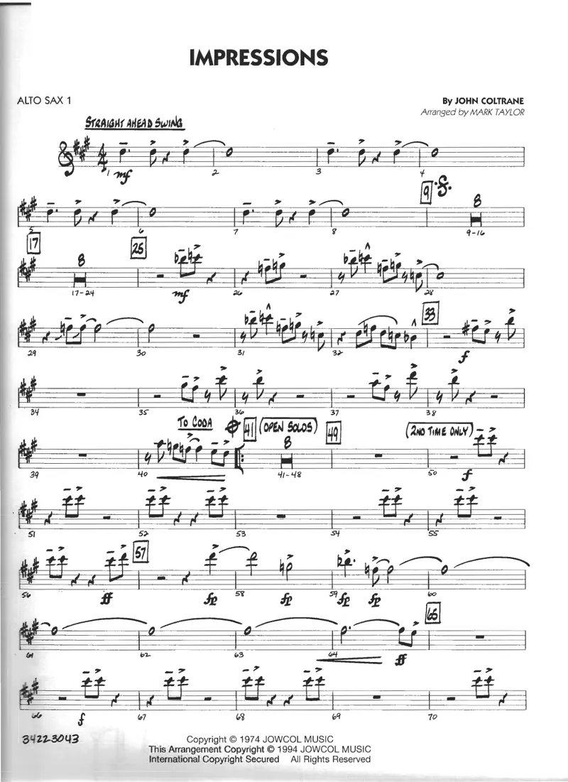 Impresions score preview