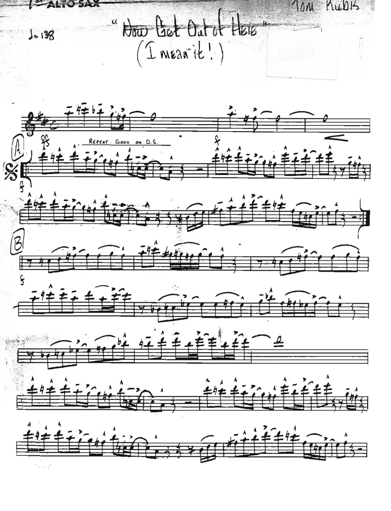 Now Get Out Of Here score preview