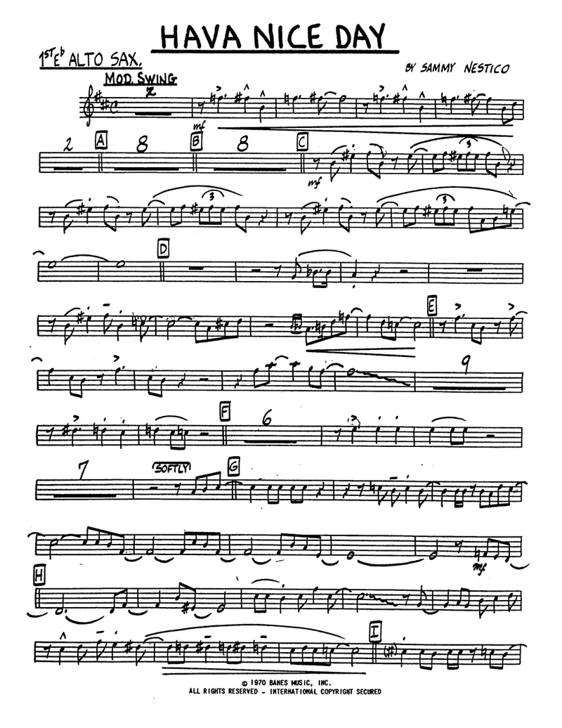 Hava Nice Day score preview