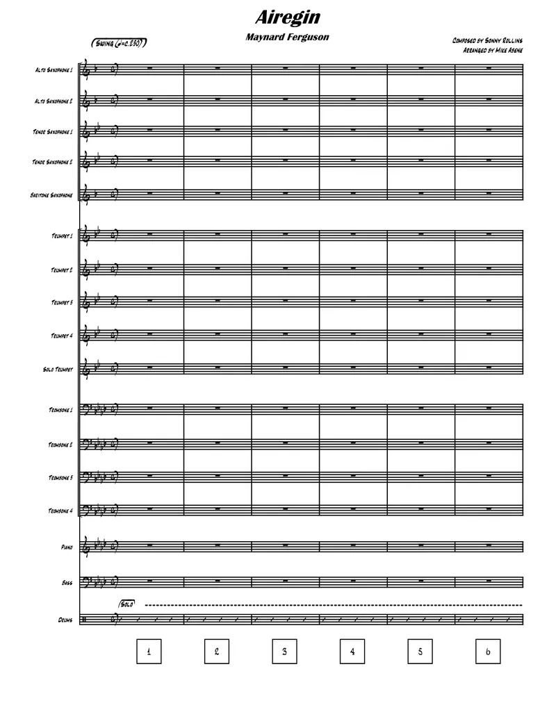 Airegin score preview