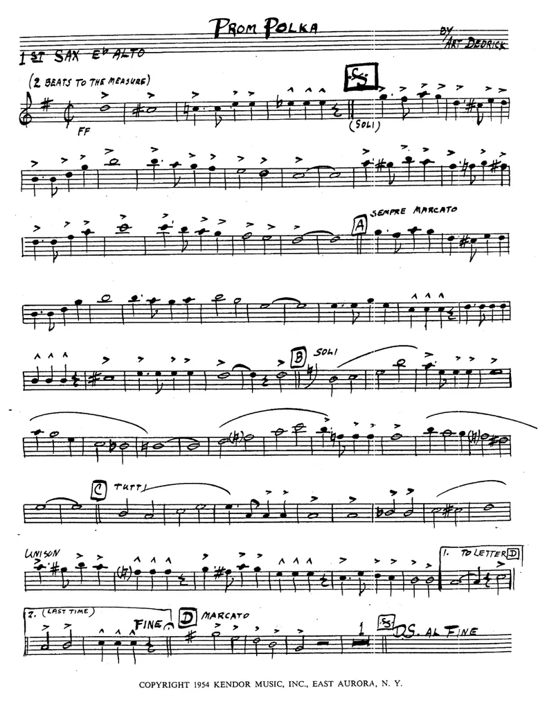 Prom Polka preview page 1