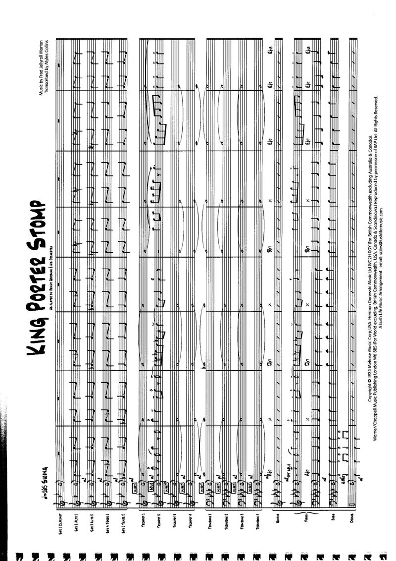 King Porter Stomp score preview