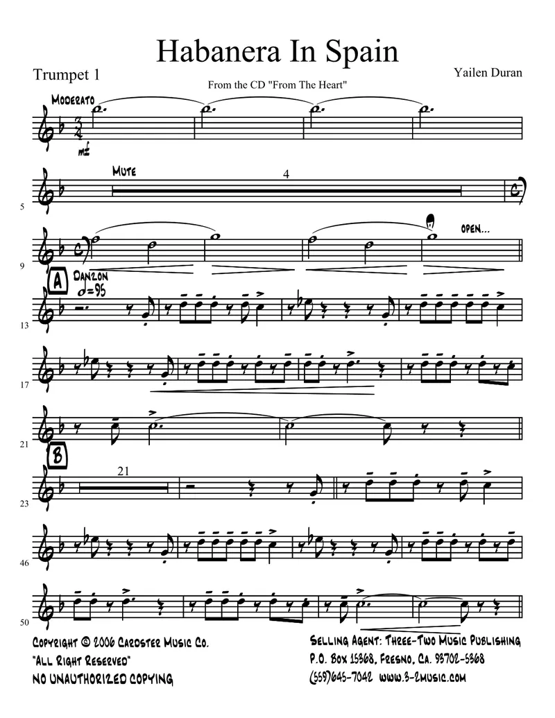Habanera In Spain score preview