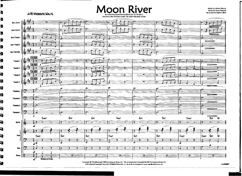 Moon River score preview