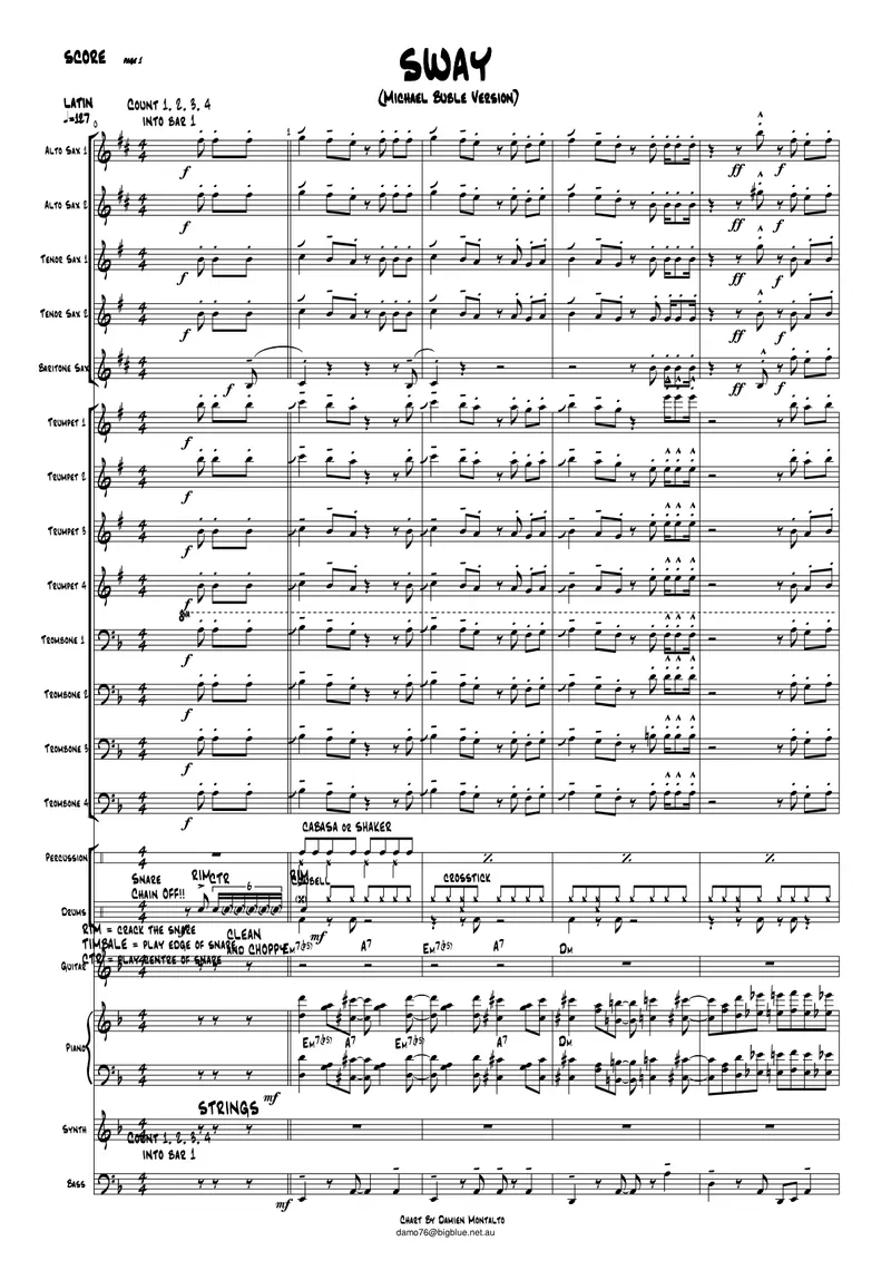 Sway score preview