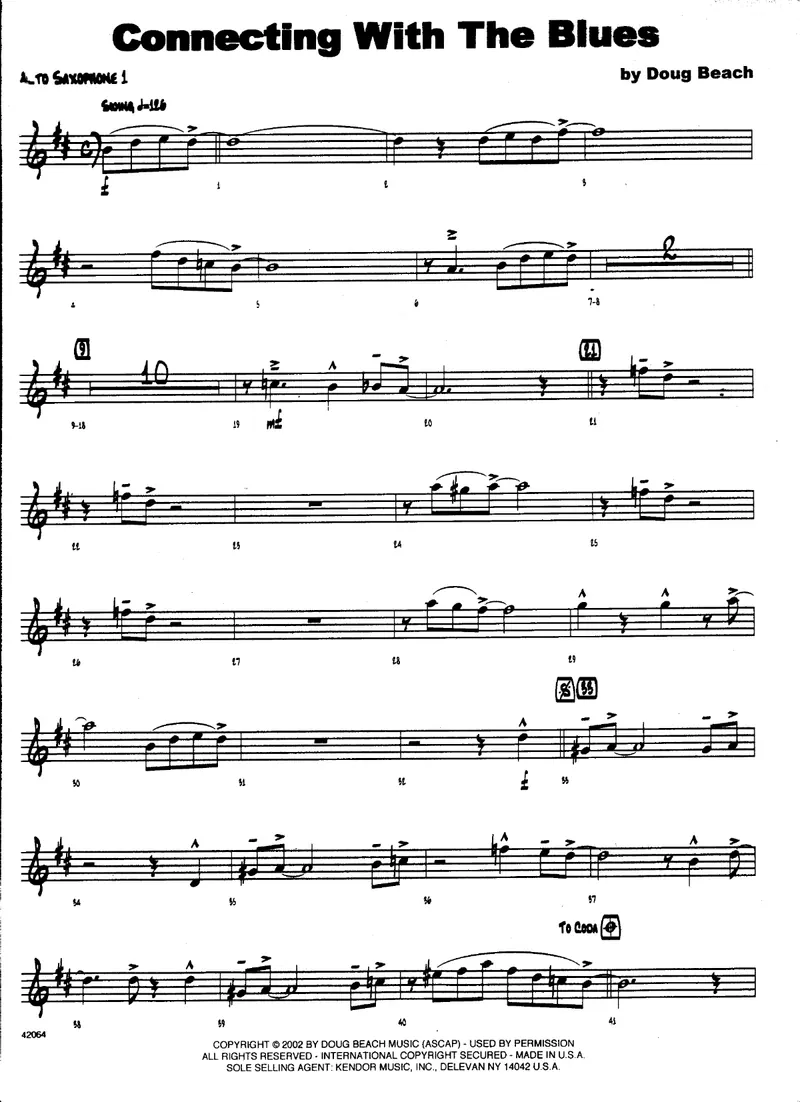 Connecting With The Blues score preview