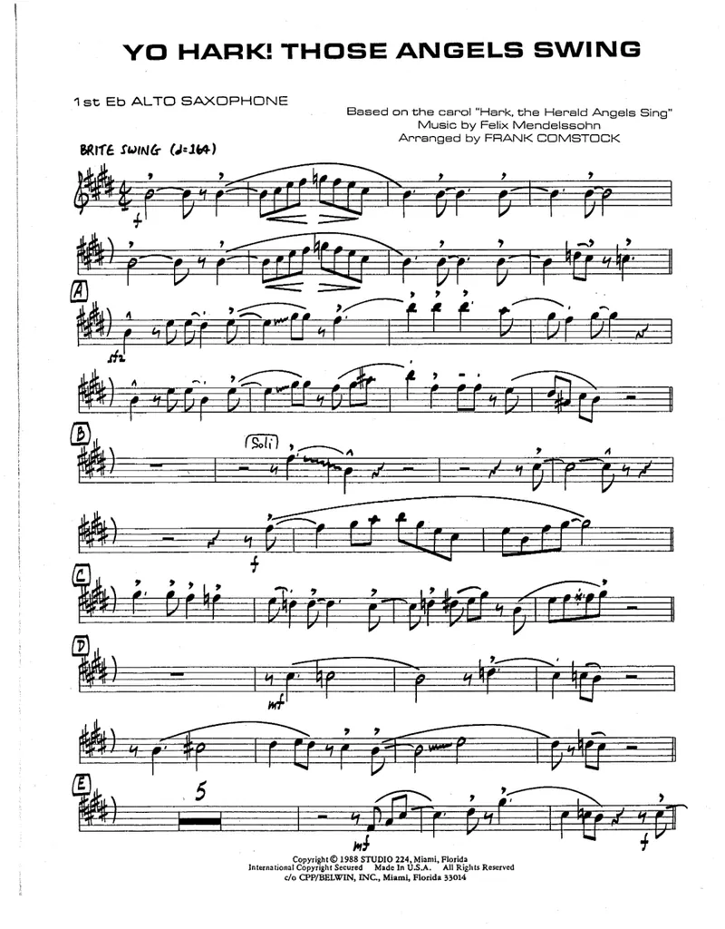 Yo Hark! Those Angels Swing score preview