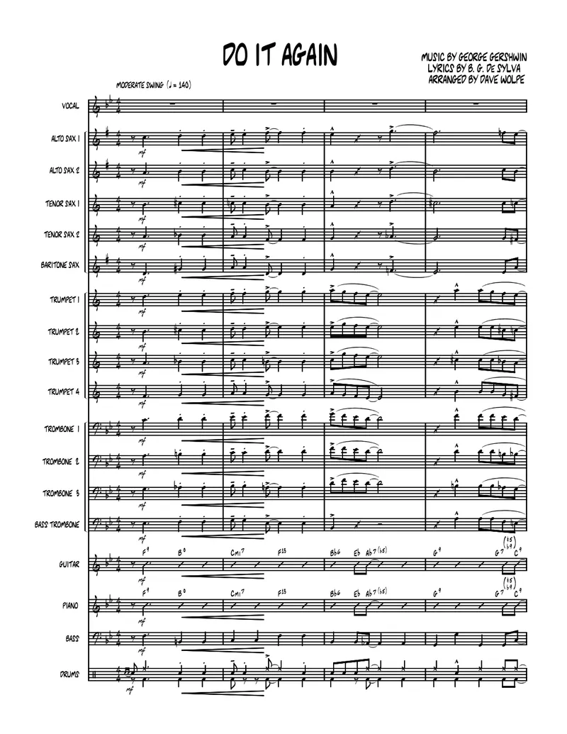 Do It Again score preview