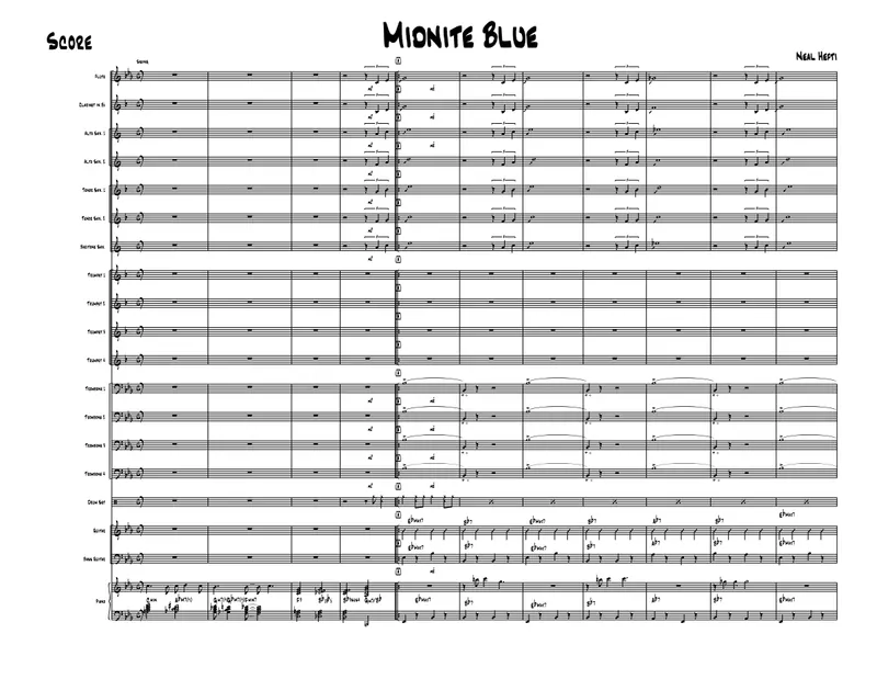 Midnight Blue score preview