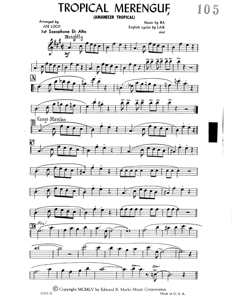 Tropical Merengue preview page 1