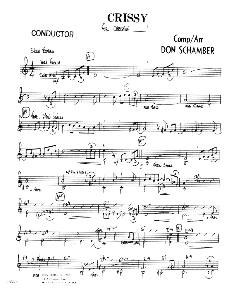 Crissy score preview