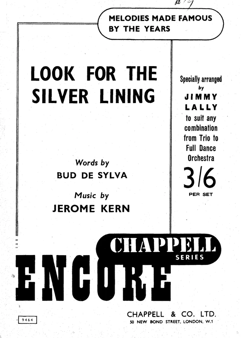 Look For The Silver Lining score preview