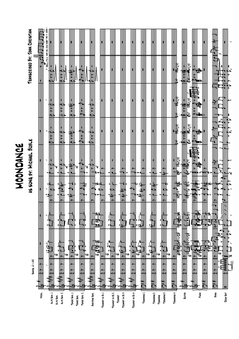 Moondance score preview