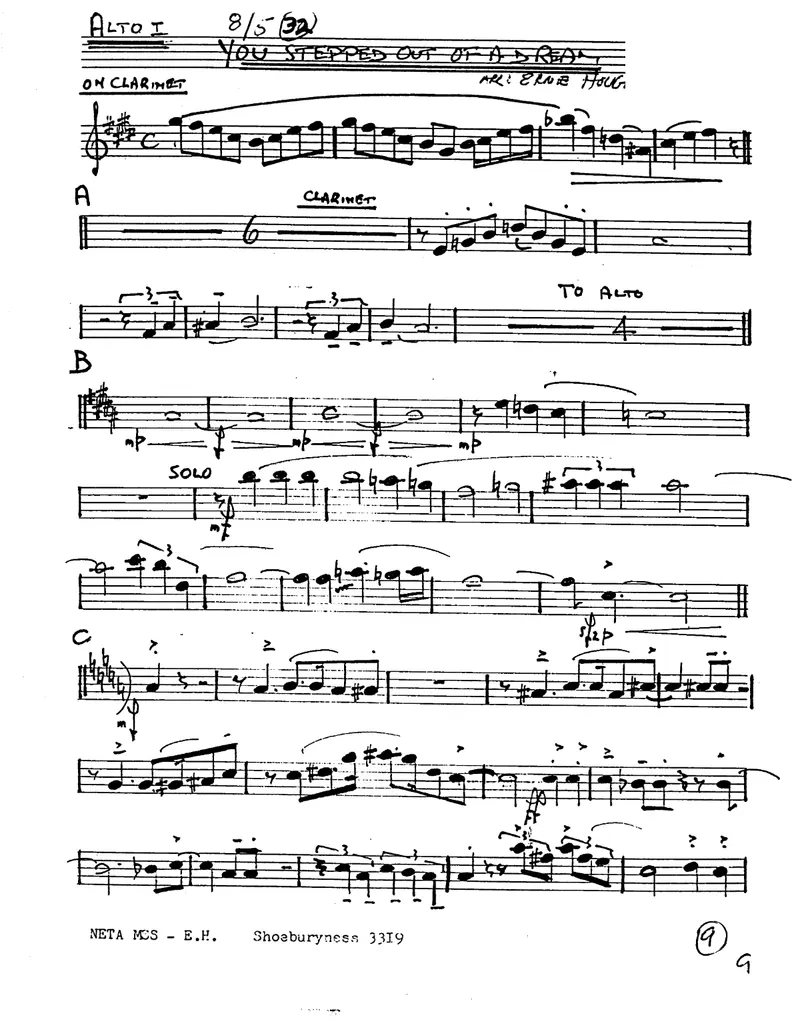 You Stepped Out Of A Dream score preview