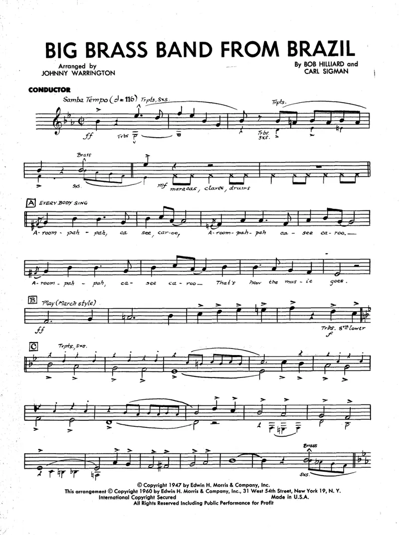 Big Brass Band From Brazil score preview