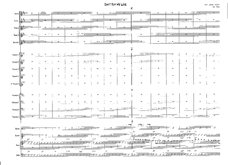 Can't Buy Me Love score preview