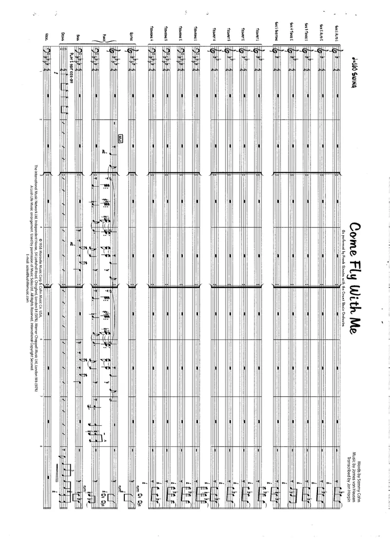 Come Fly With Me score preview