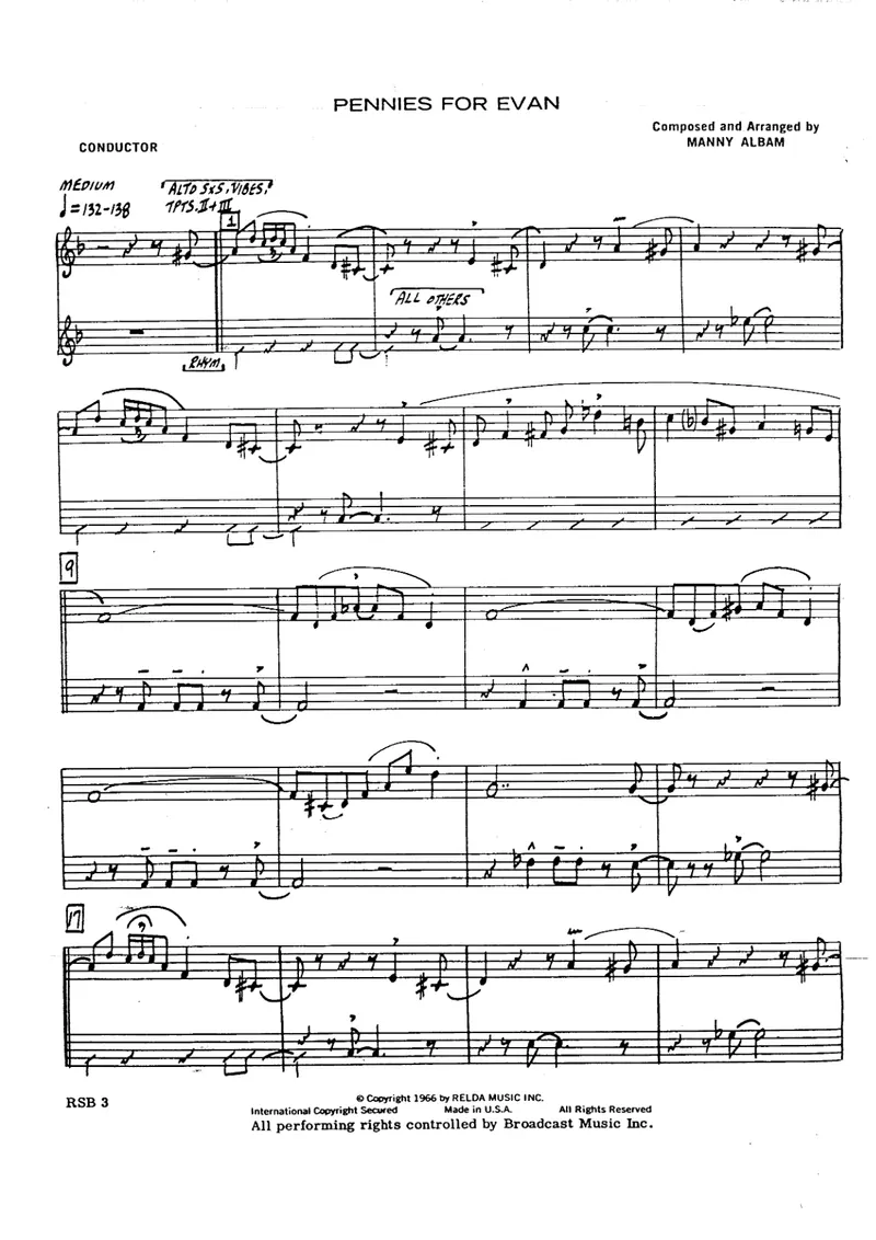 Pennies For Evan score preview