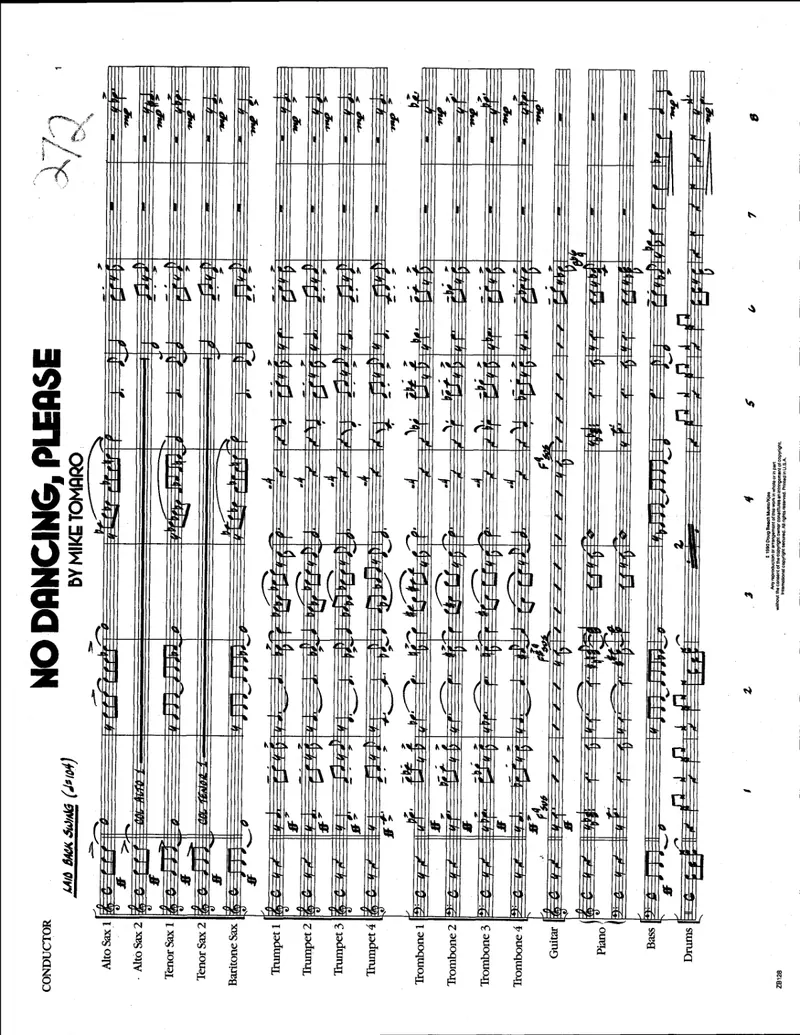 No Dancing, Please score preview