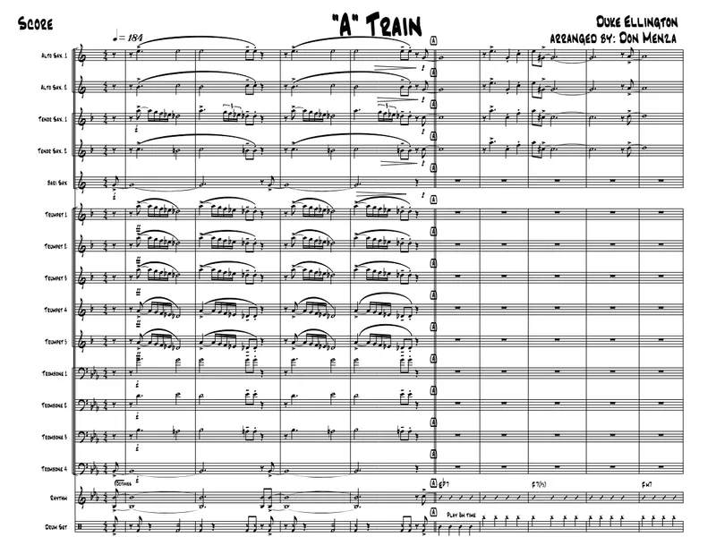 A Train score preview