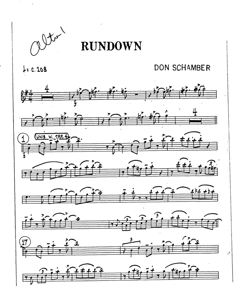 Rundown score preview