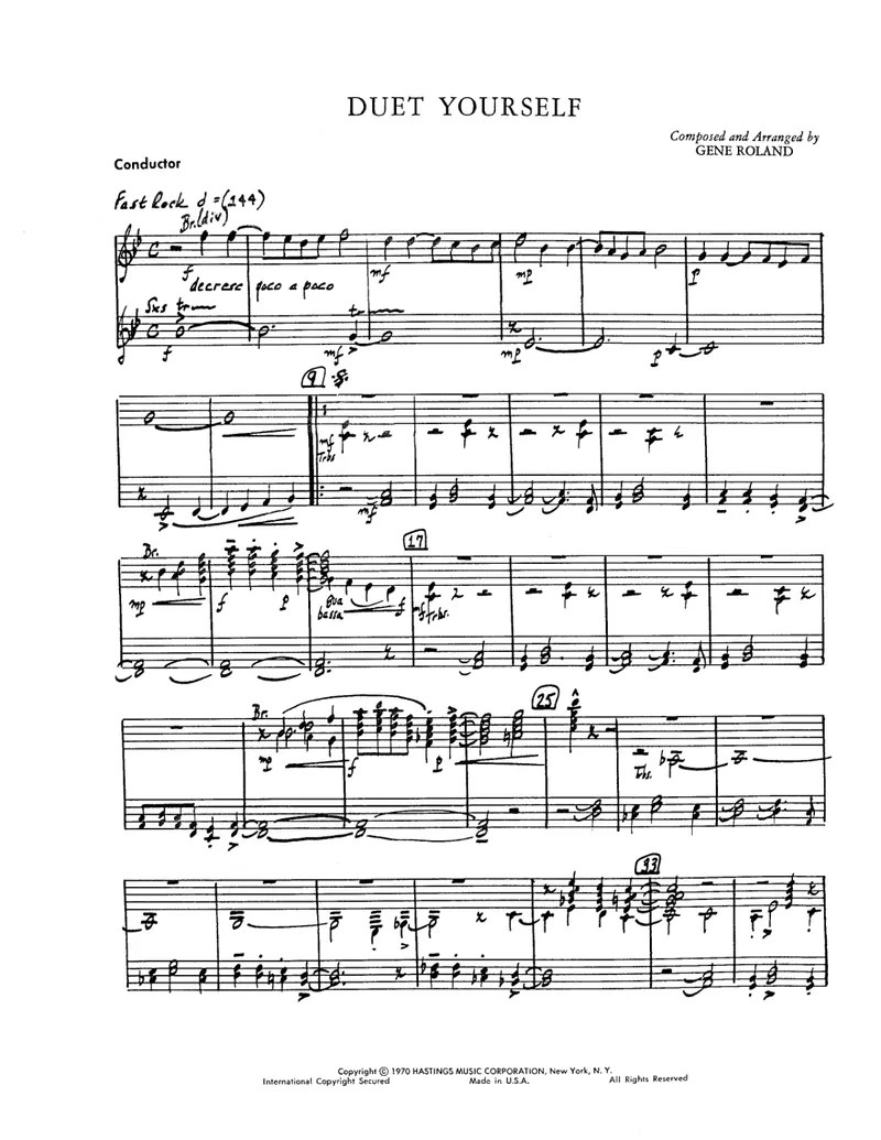 Duet Yourself score preview