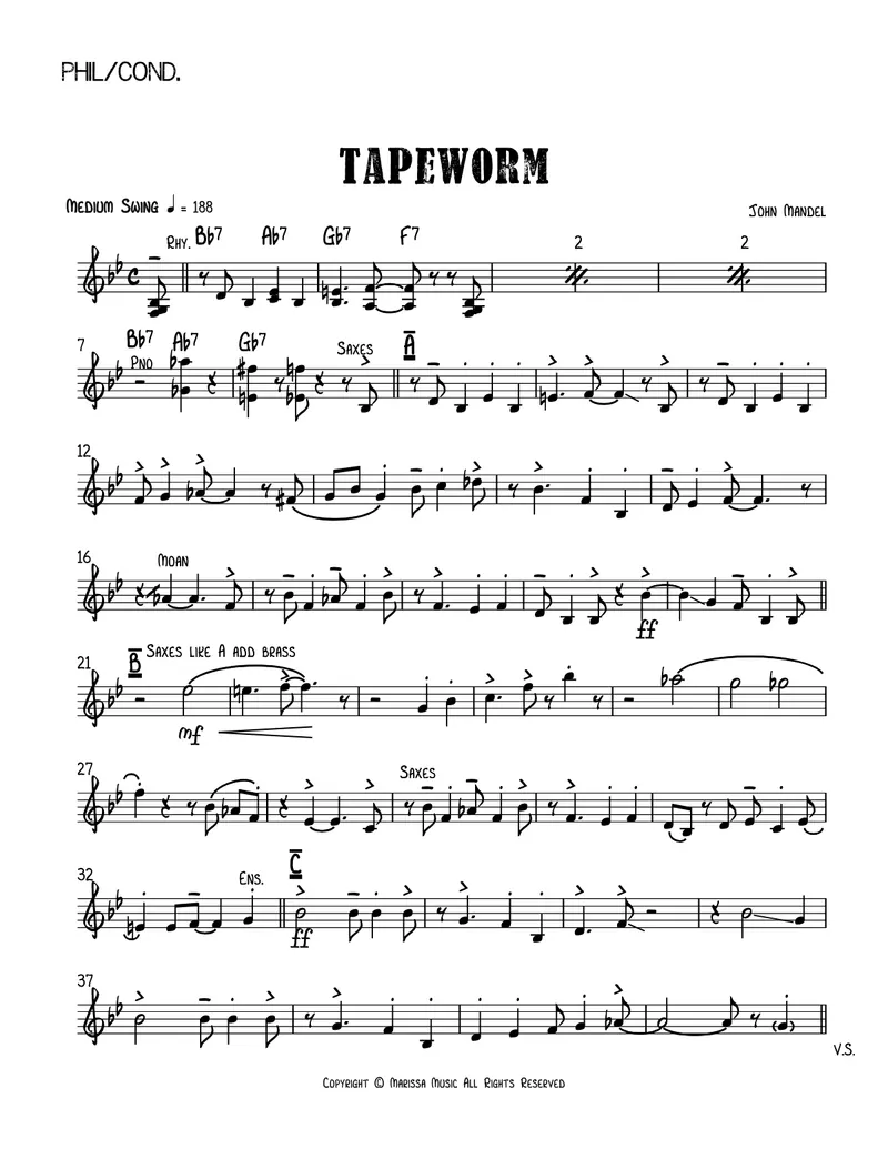 Tapeworm score preview