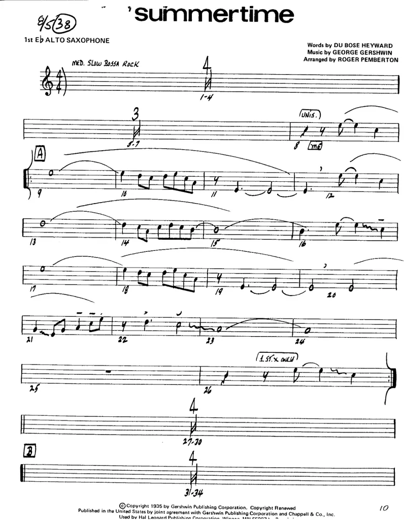 Summertime score preview