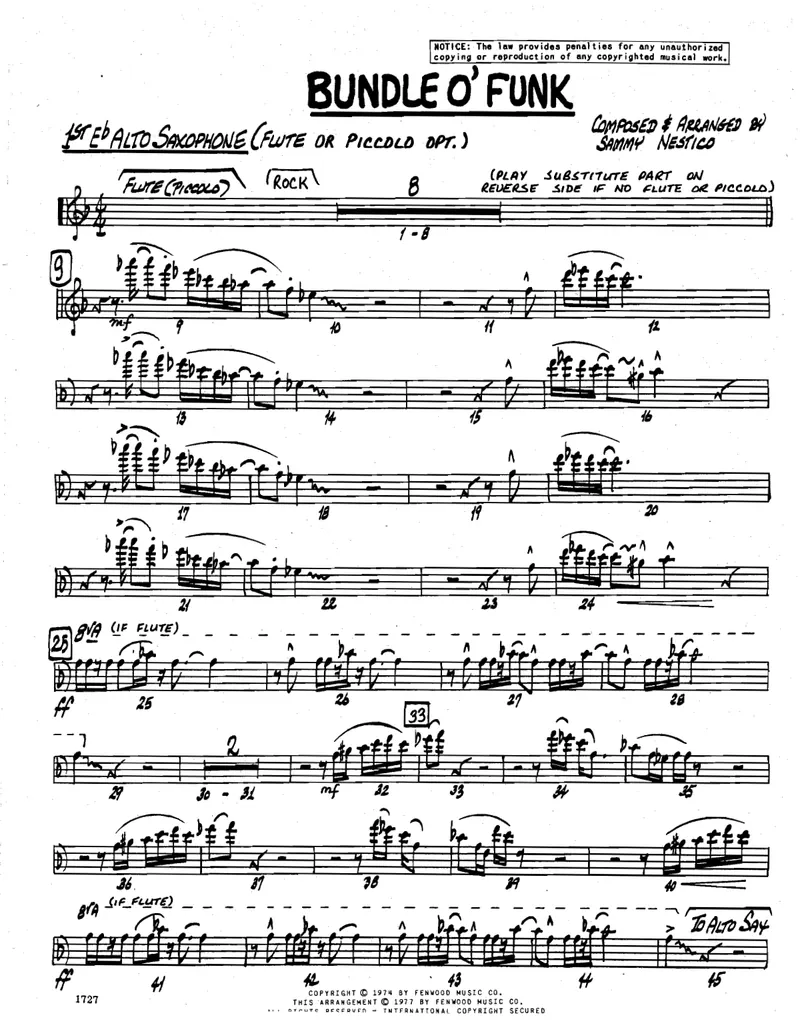 Bundle O' Funk score preview