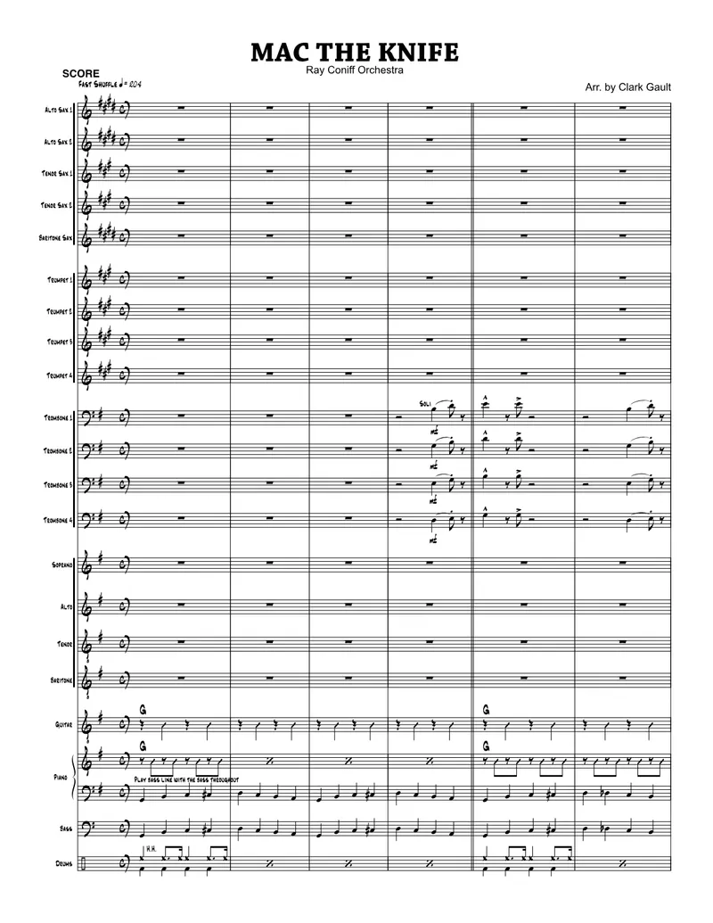 Mack The Knife score preview