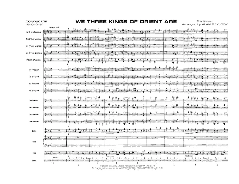 We Three Kings Of Orient Are score preview