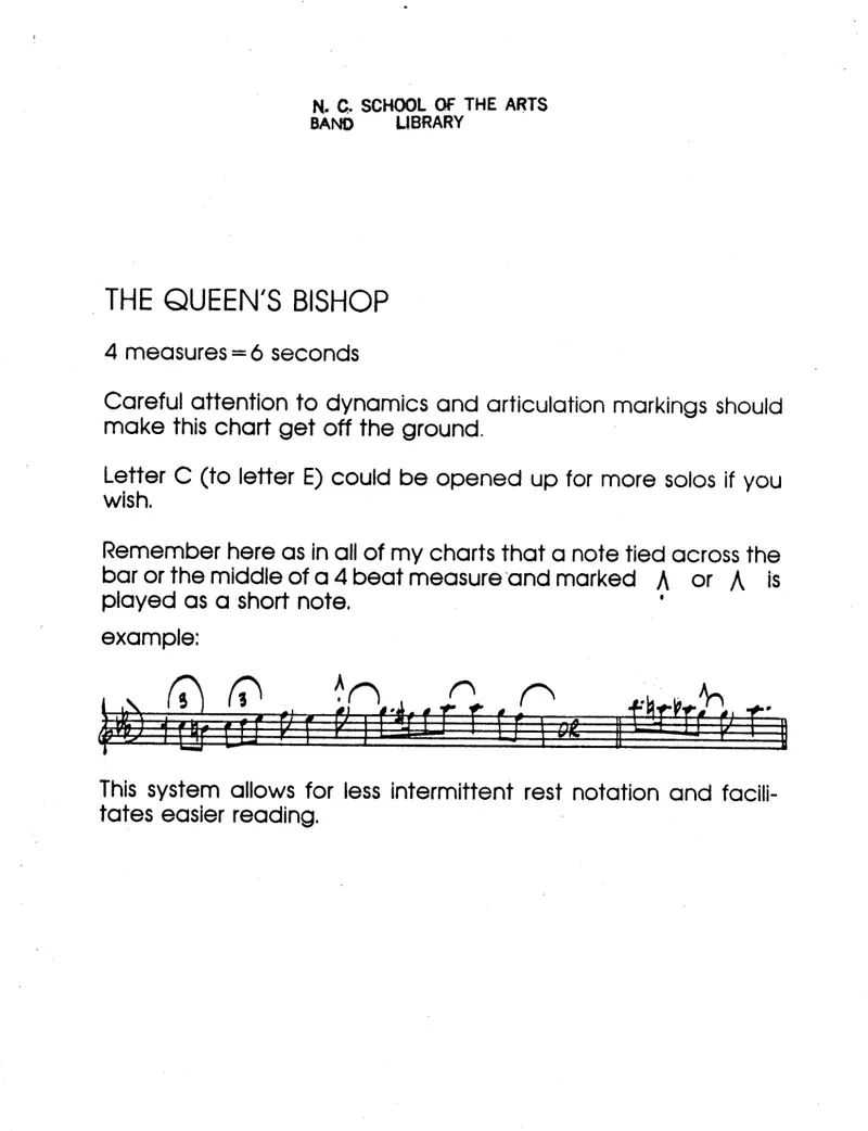 The Queen's Bishop score preview
