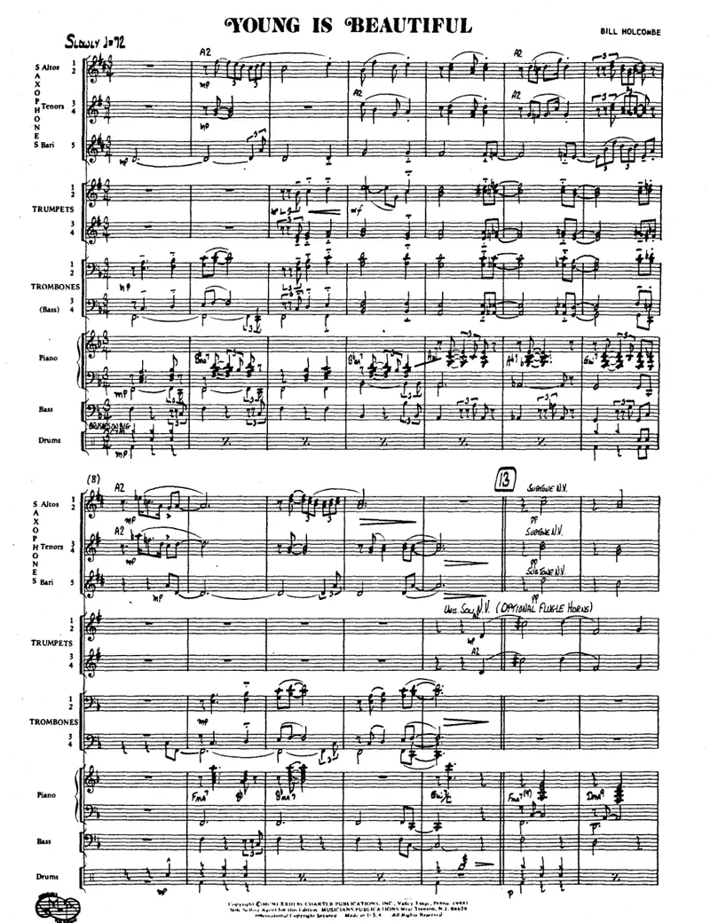 Young Is Beautiful score preview