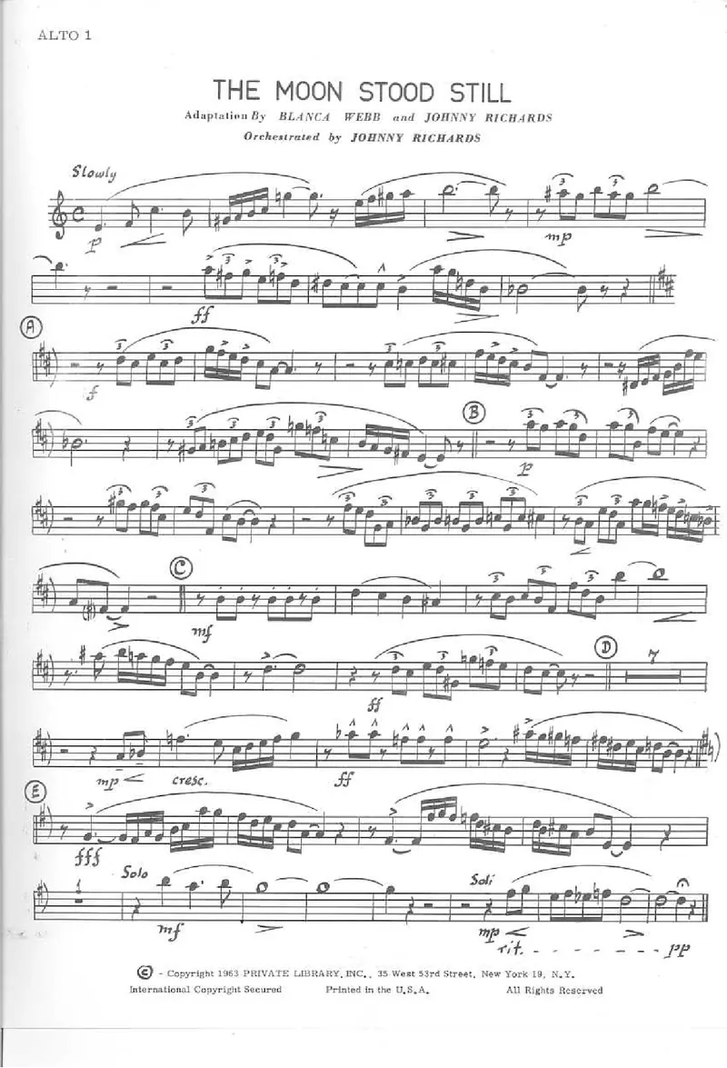 The Moon Stood Still score preview