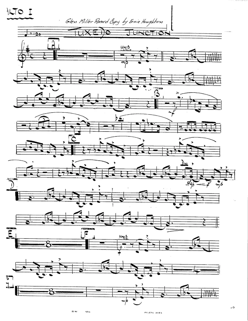 Tuxedo Junction score preview