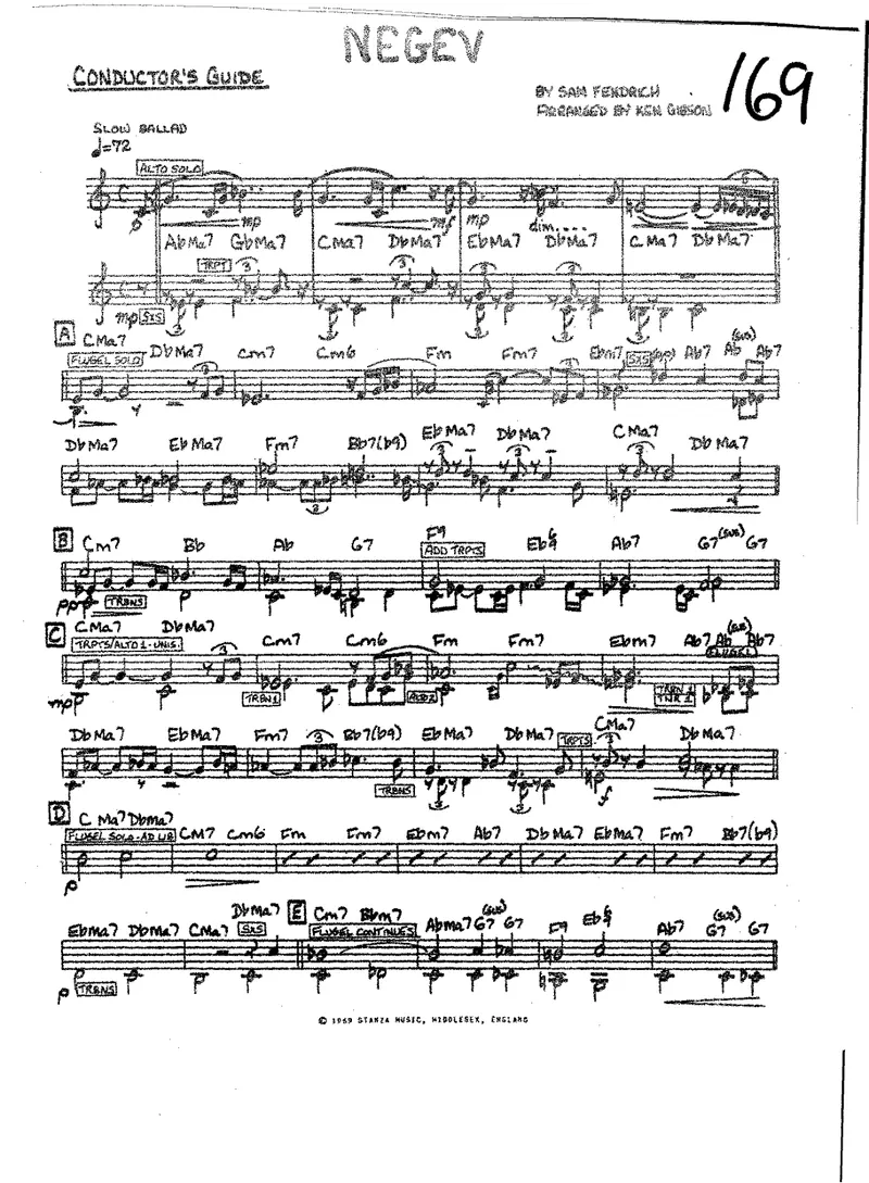 Negev score preview