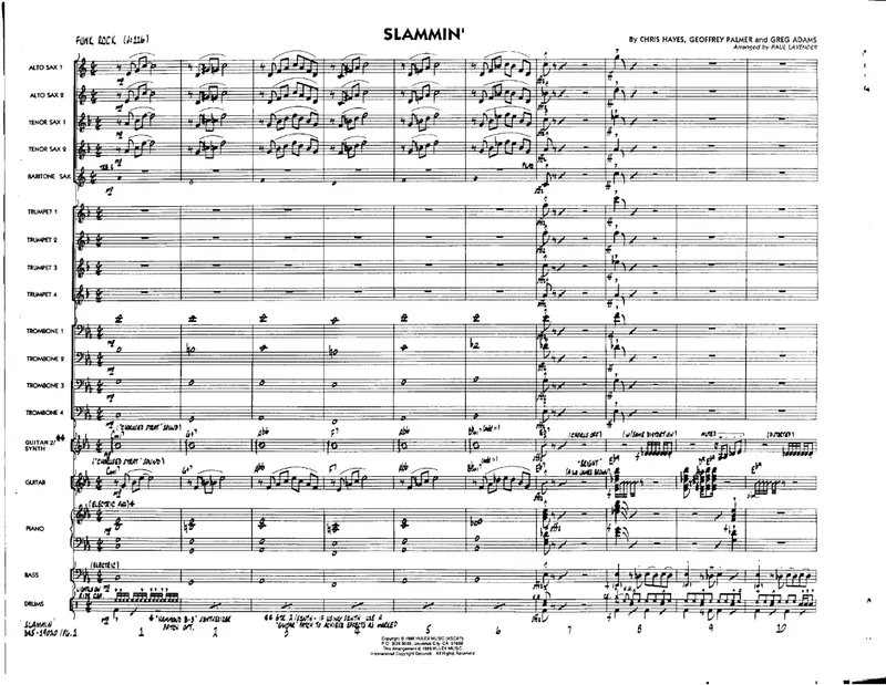 Slammin' score preview