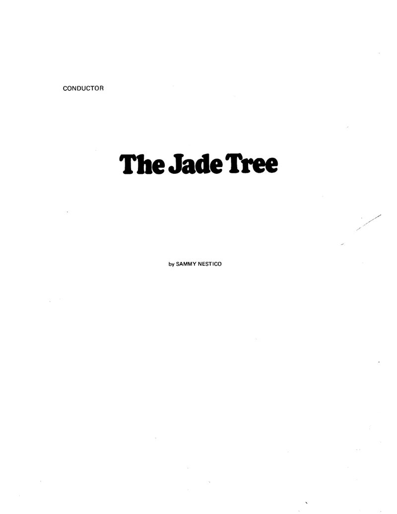 The Jade Tree score preview