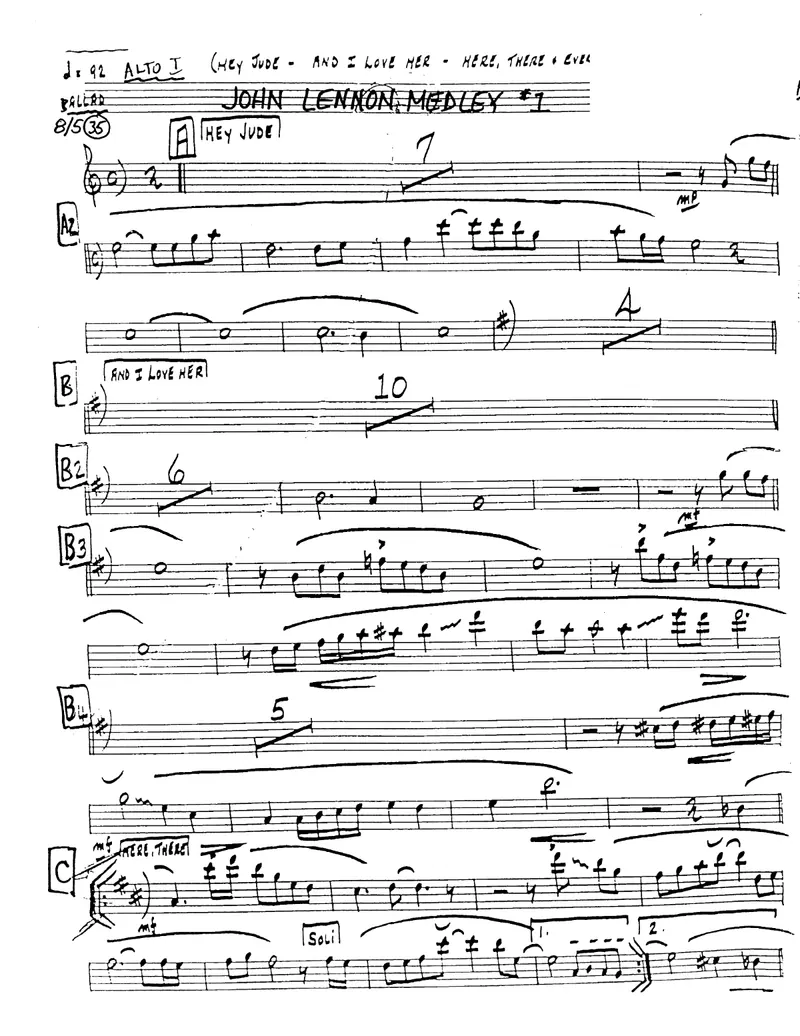 John Lennon Medley score preview