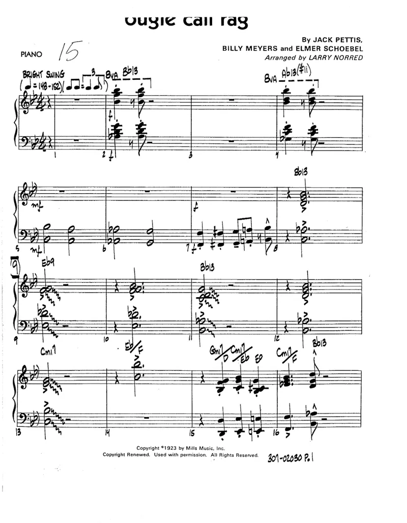 Bugle Call Rag score preview