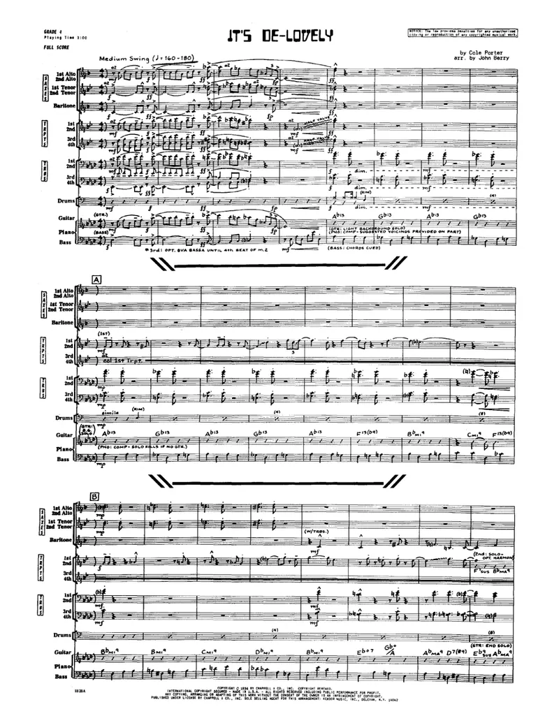 It's De-Lovely score preview