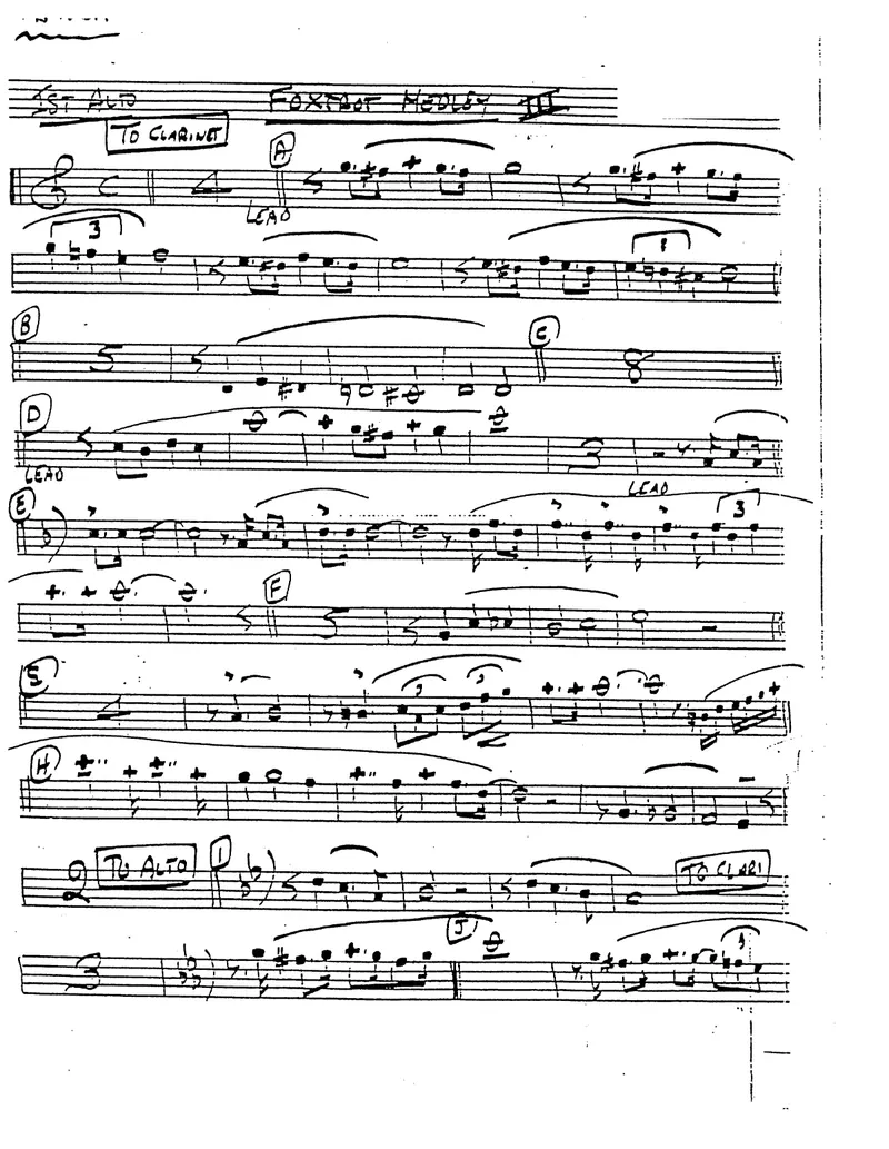 Foxtrot Medley III score preview