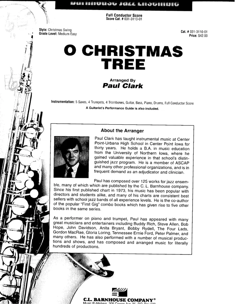 O Christmas Tree score preview