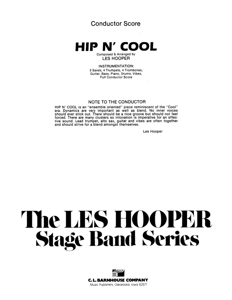 Hip N' Cool score preview